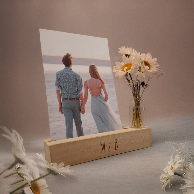 Fotohalter mit Glas - Personalisierbar